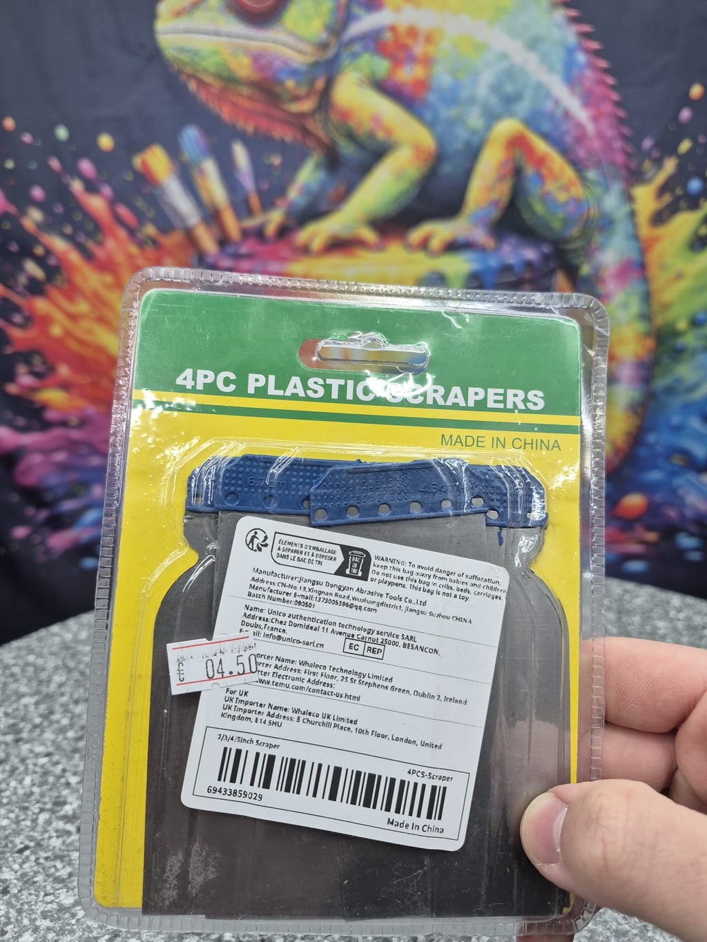 4PC Plastic Scrapers 2/3/4/5 inch Scraper