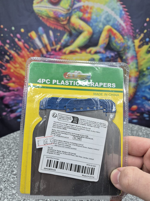 4PC Plastic Scrapers 2/3/4/5 inch Scraper