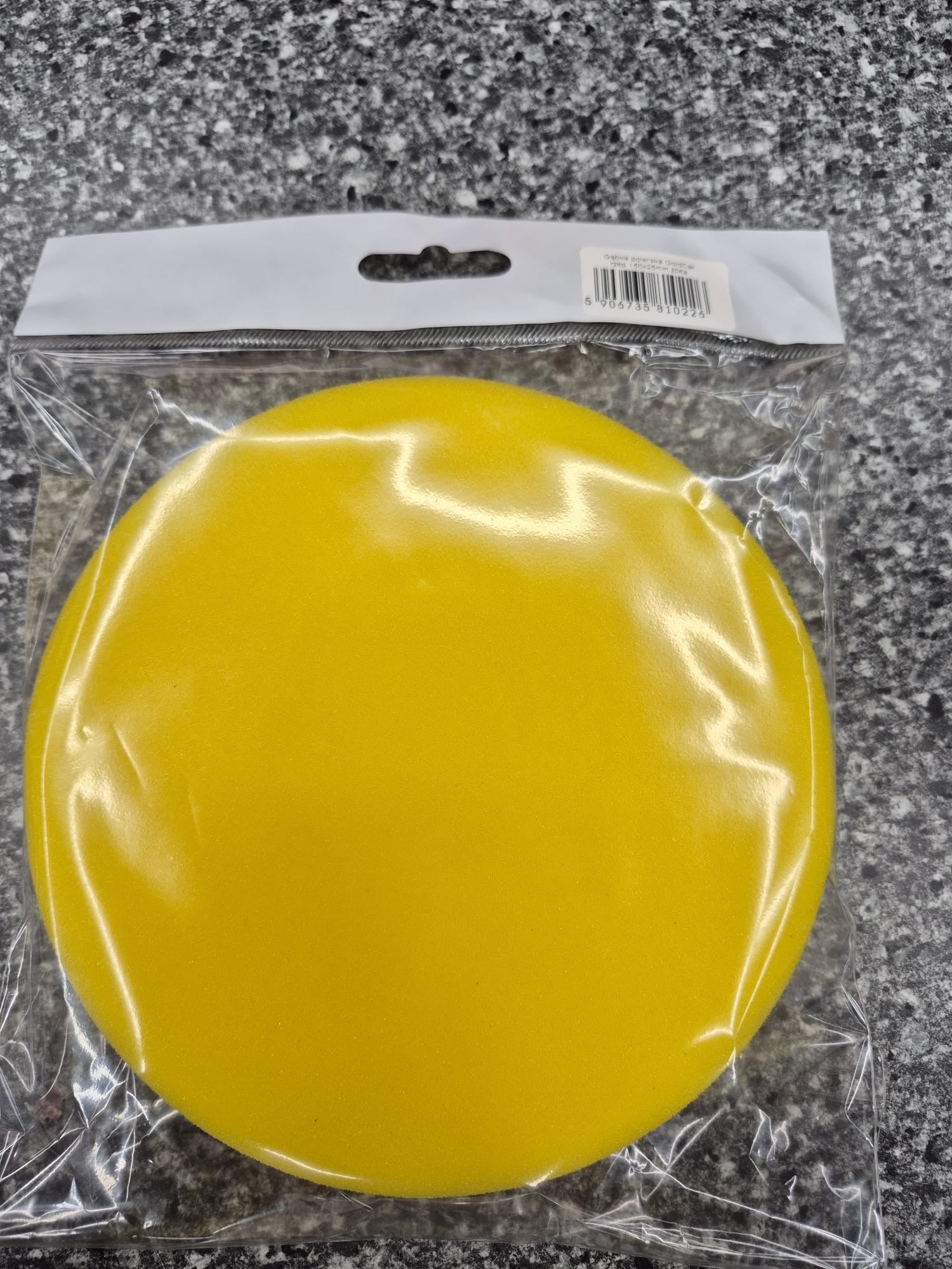 GOLDCAR-Polierschwamm mit Klettverschluss 150 mm x 25 mm