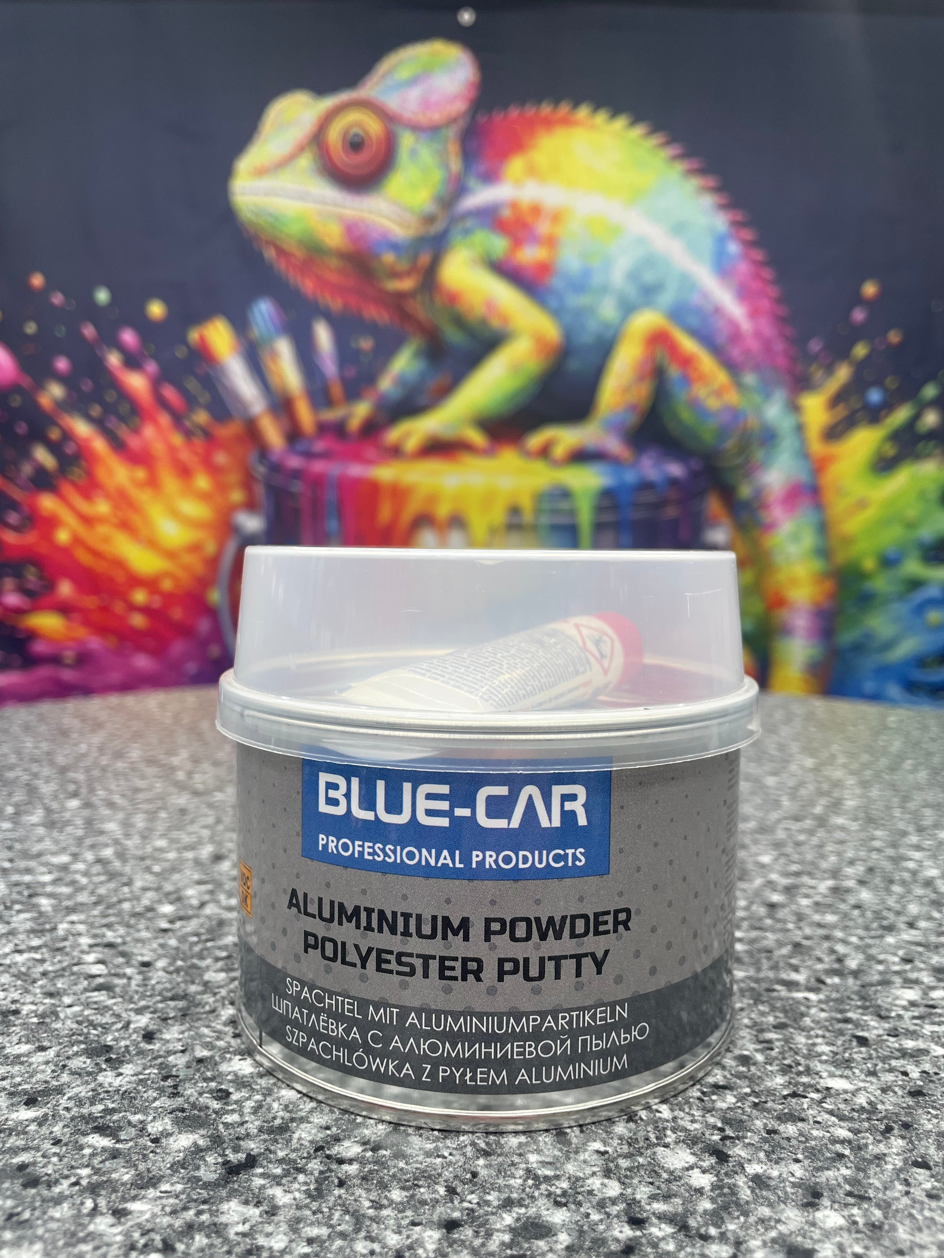 BLUE CAR-Spachtel mit Aluminiumpartikel