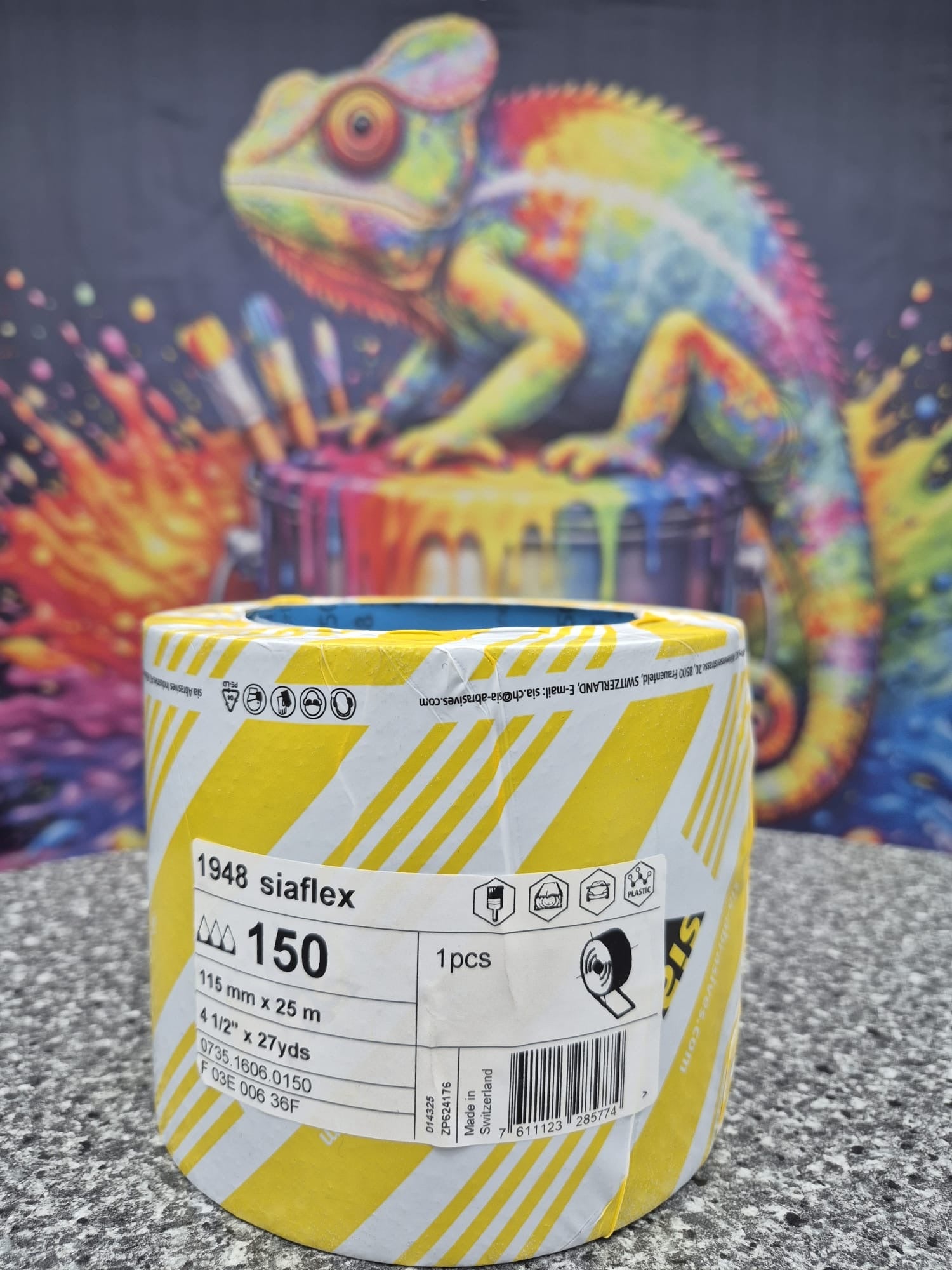 SIA 1948 Siaflex Schleifpapier (P80–P320) Ganze Rolle 115mmx25m