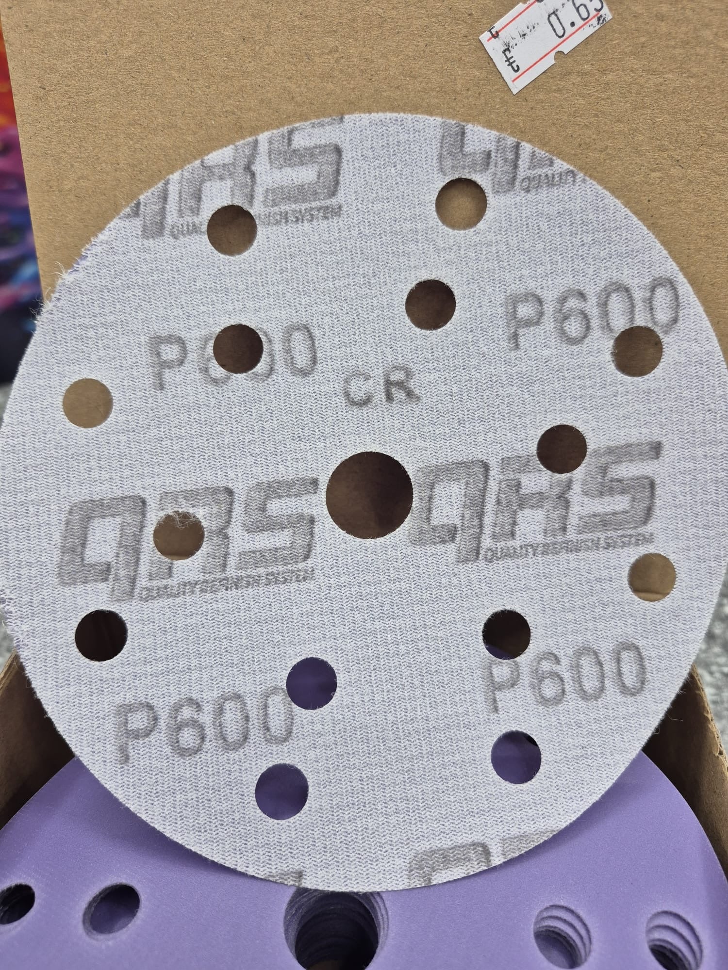 QRS-Ceramic Schleifpapier (Ganze Box=50Stück)