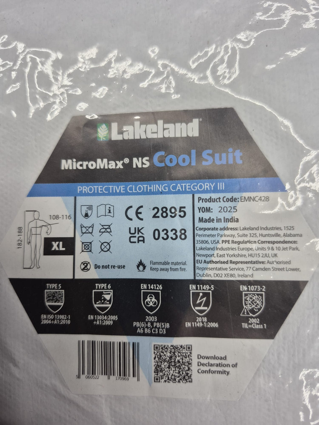 MicroMax® NS Cool Suit - Elastische Kapuze, Manschetten, Taille und Knöchel