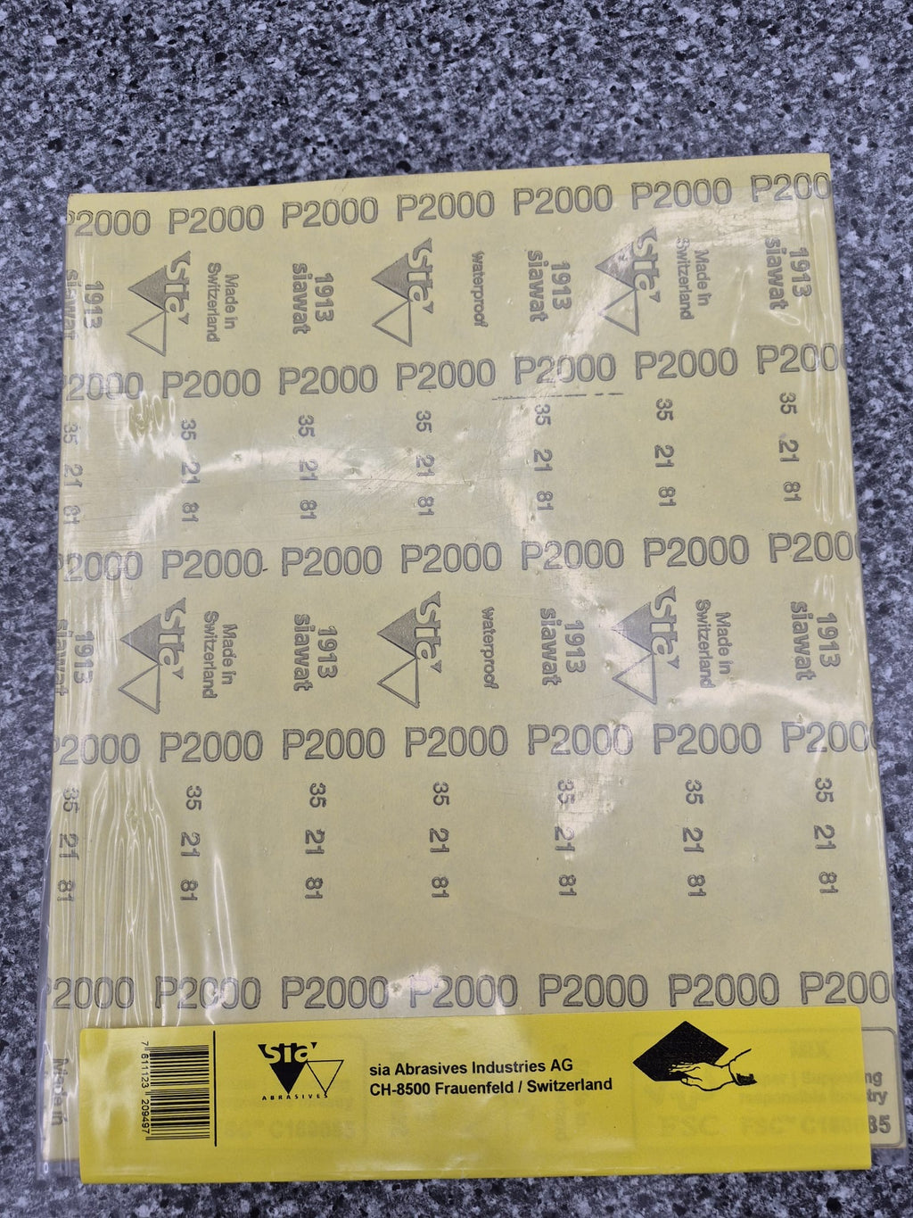 SIA 1913 Siaflex Schleifpapier (P400–P2500)
