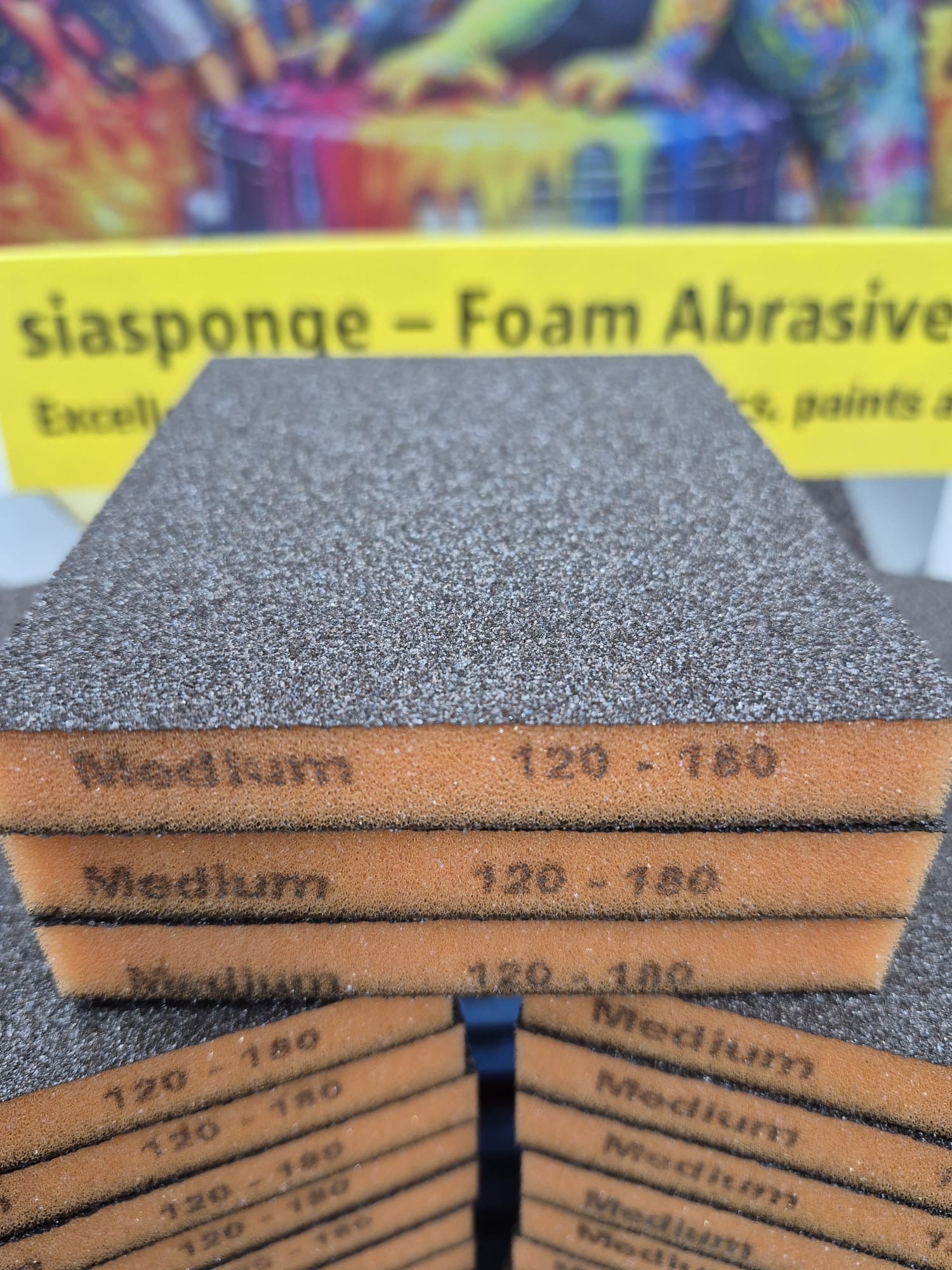 SIA-ABRASIVES-7983 Siasponge flex Handpads (Doppelseitiger Schleifschwamm)