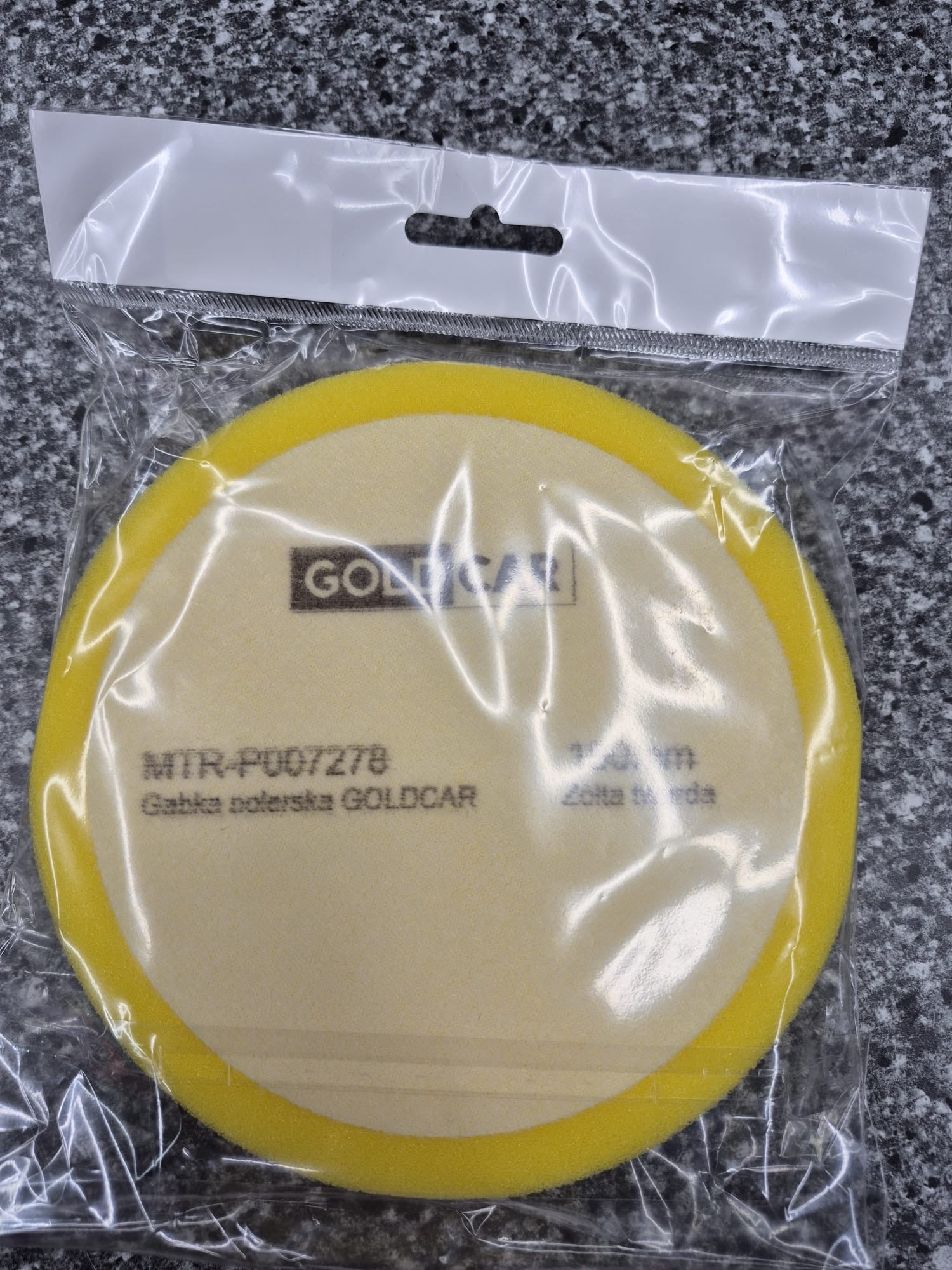 GOLDCAR-Polierschwamm mit Klettverschluss 150 mm x 25 mm