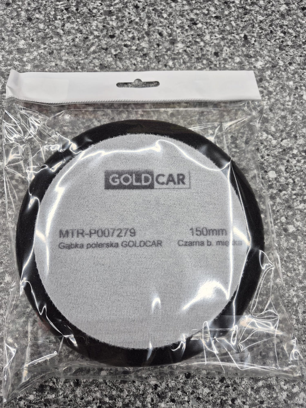 GOLDCAR-Polierschwamm mit Klettverschluss 150 mm x 25 mm