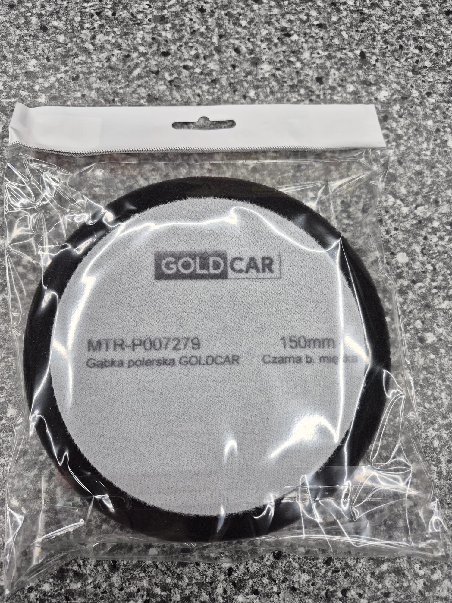 GOLDCAR-Polierschwamm mit Klettverschluss 150 mm x 25 mm