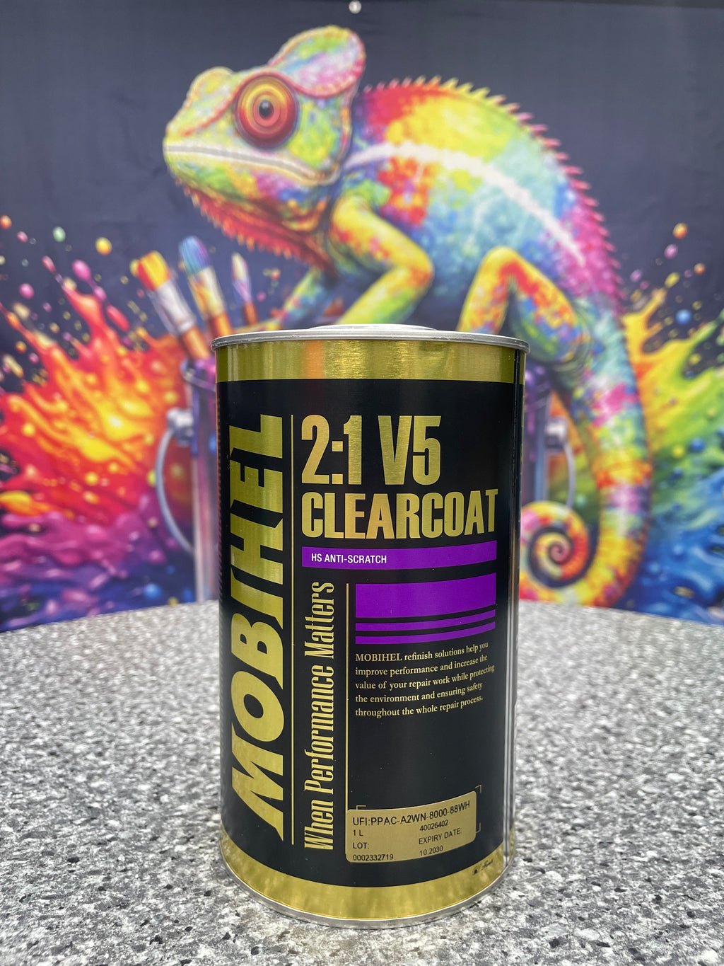MOBIHEL-Klarlack 2K 1L + 0.5L Härter (Standard oder Fast)