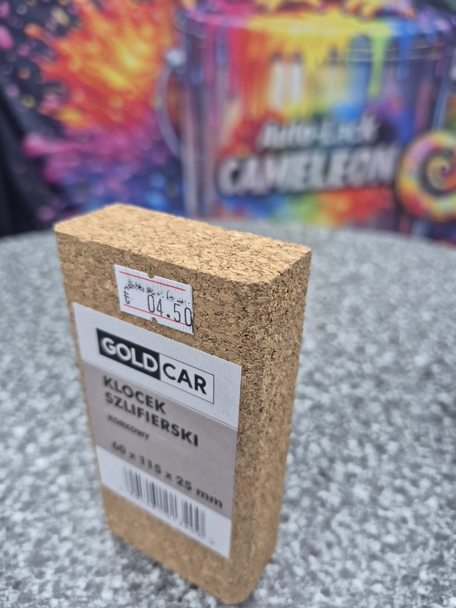 GOLDCAR-Korkblock 60x115x25mm