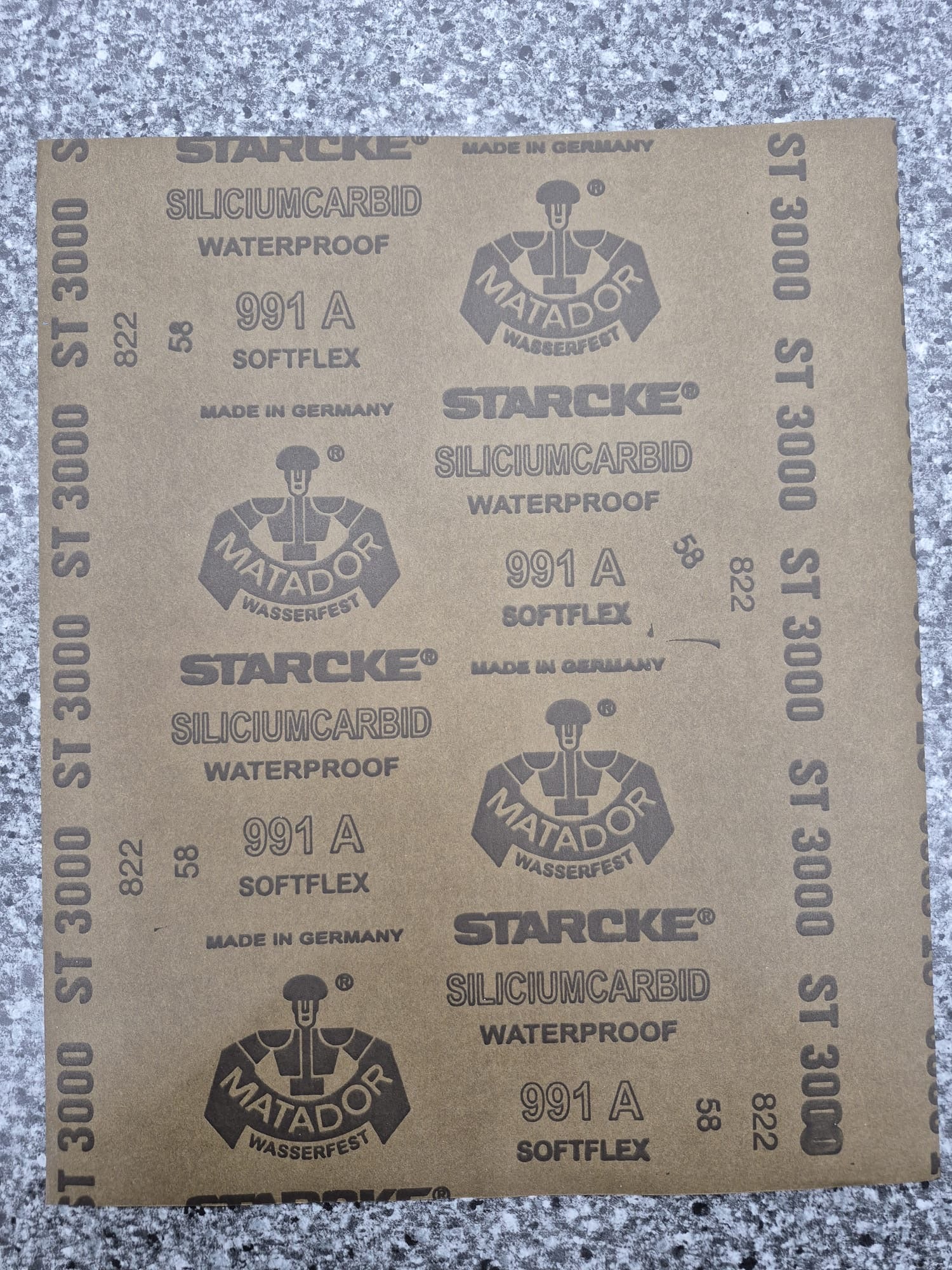 STARCKE 991A Softflex Siliciumcarbid Waterproof (P400–P3000)