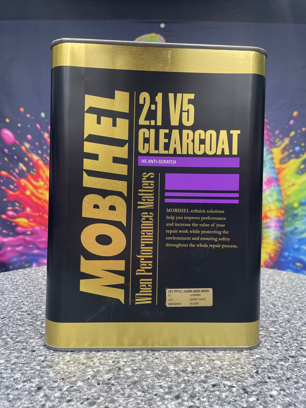 MOBIHEL-Klarlack 2K 5L + 2.5L Härter Fast
