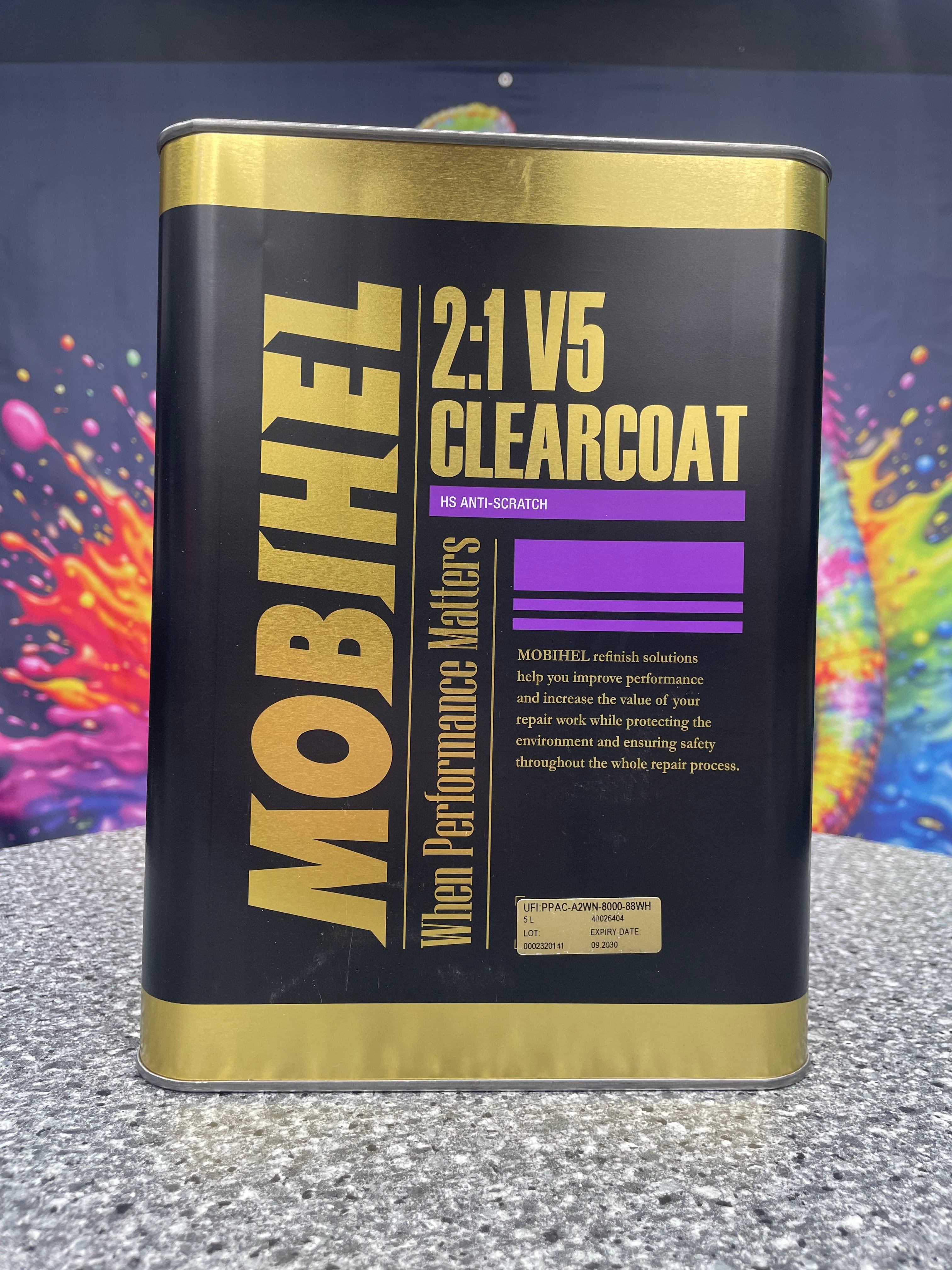 MOBIHEL-Klarlack 2K 5L + 2.5L Härter Fast