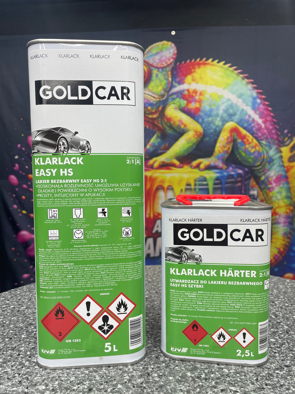 GOLDCAR-Klarlack easy HS 2:1 5L + 2.5L Härter
