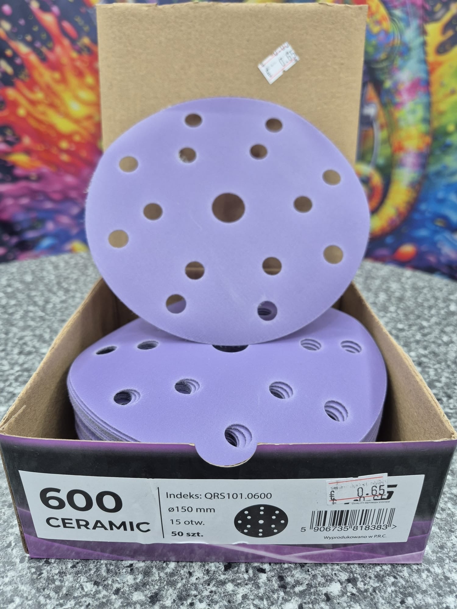 QRS-Ceramic Schleifpapier (Ganze Box=50Stück)