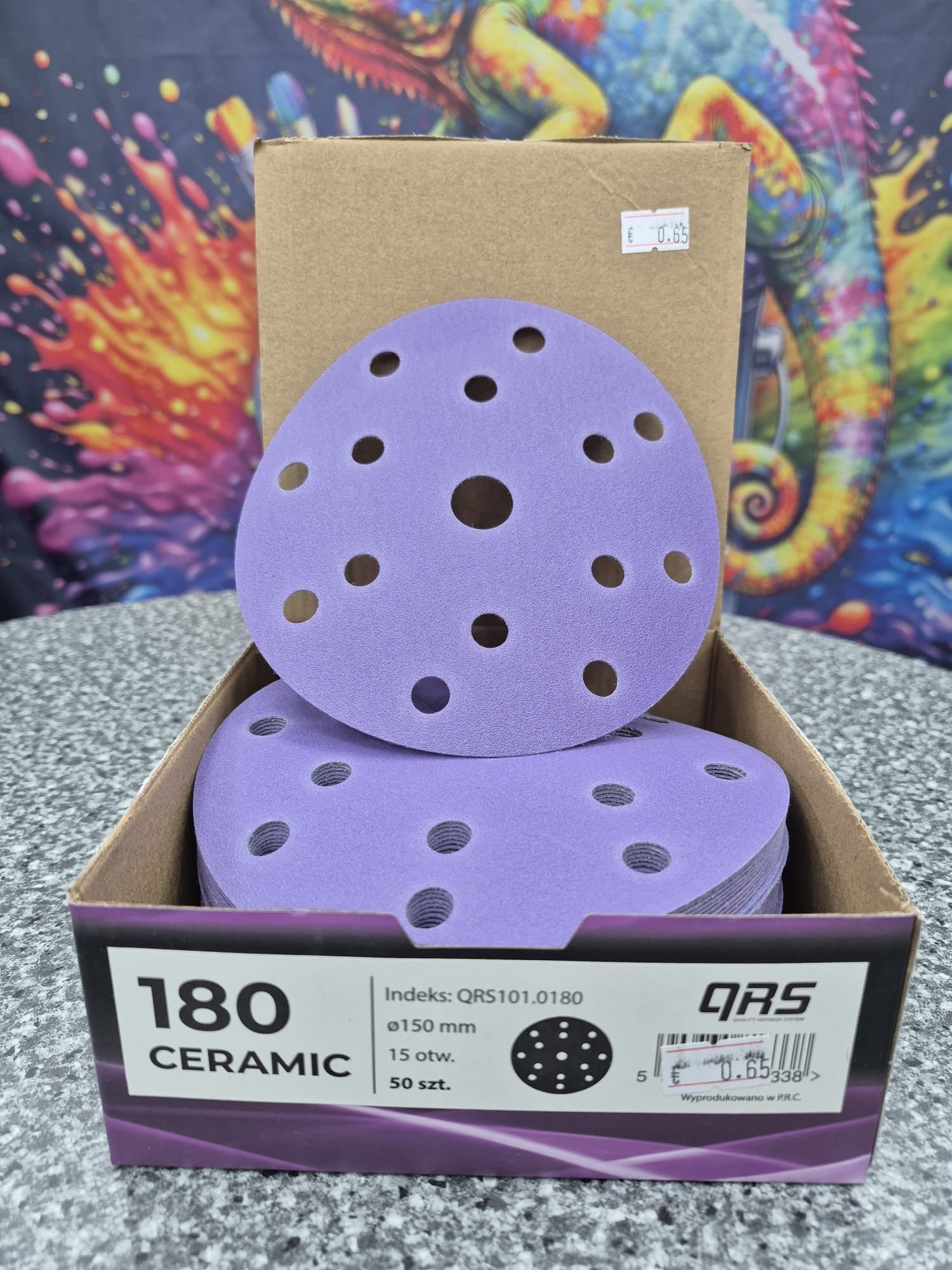 QRS-Ceramic Schleifpapier (Ganze Box=50Stück)