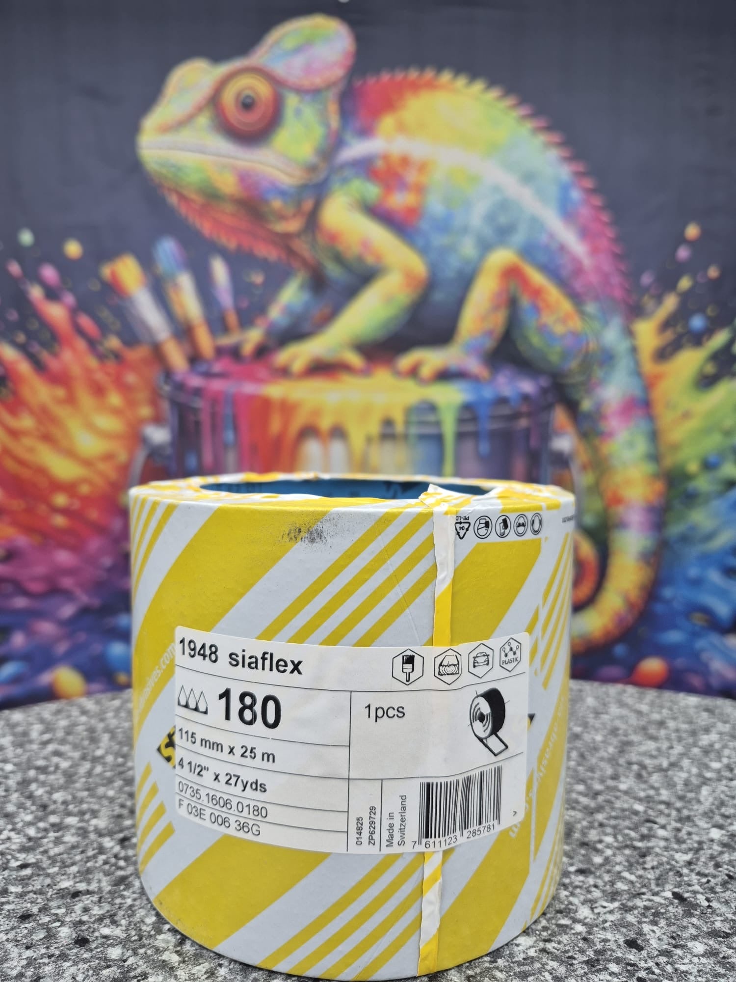 SIA 1948 Siaflex Schleifpapier (P80–P320) Ganze Rolle 115mmx25m