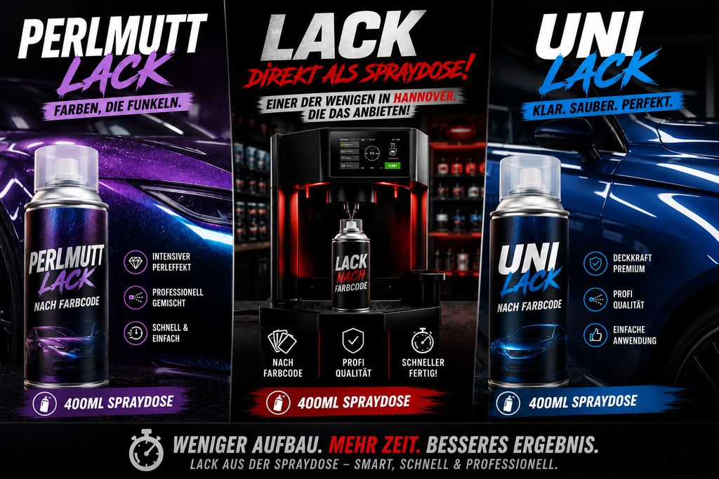 Autolack – Perlmuttlack & Uni Lack nach Farbcode als Spraydose