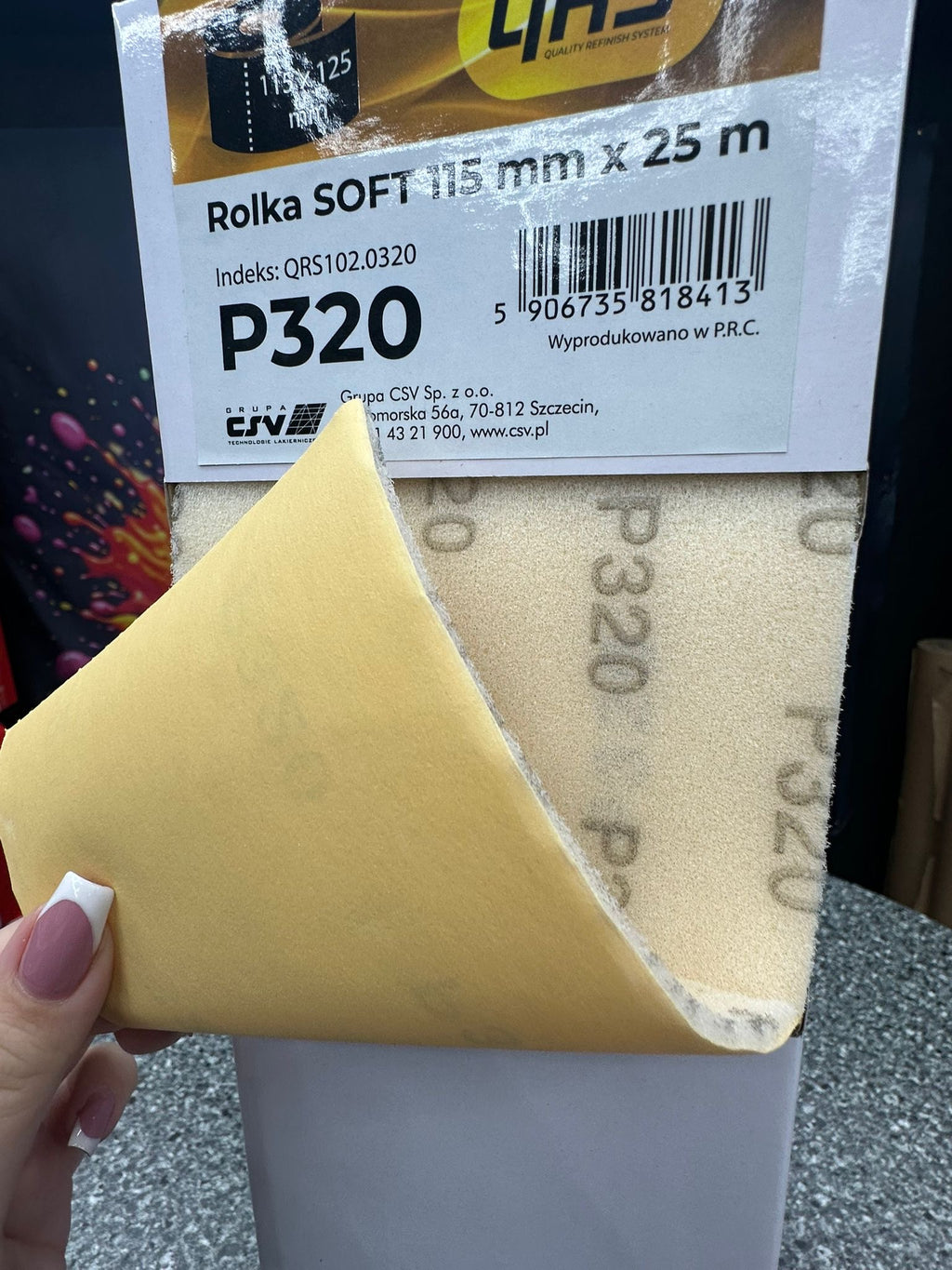 QRS-Rolle SOFT 115mm x 25m P240-P600