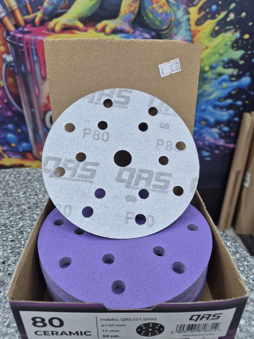 QRS-Ceramic Schleifpapier (Ganze Box=50Stück)