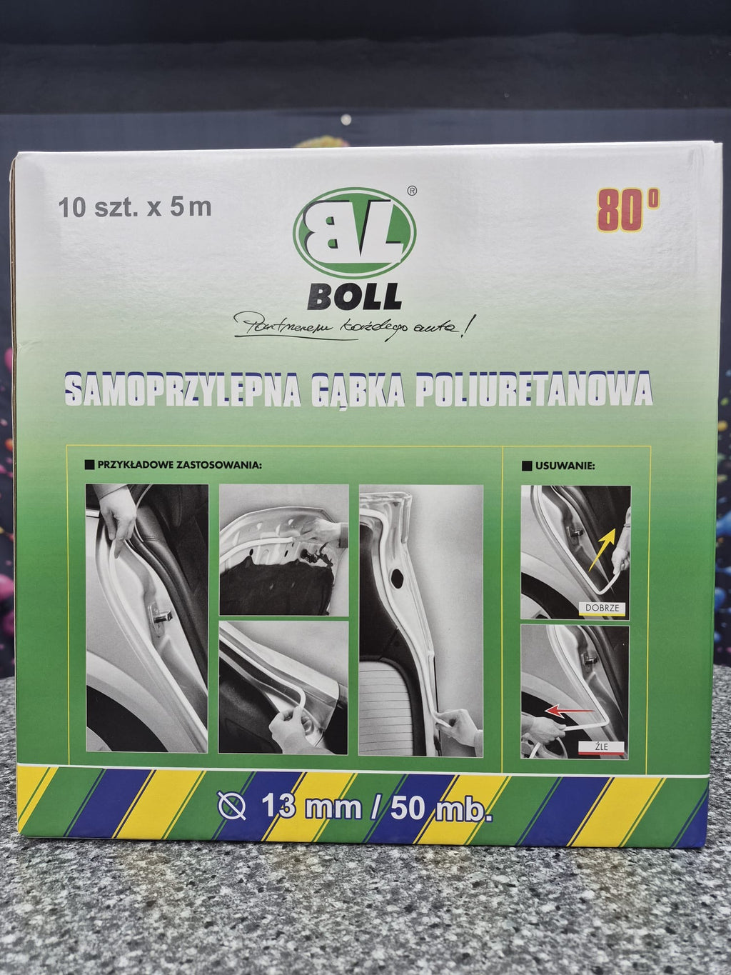 BOLL-Selbstklebender Polyurethanschwamm zum Schutz des Innenraums 13mmx50m