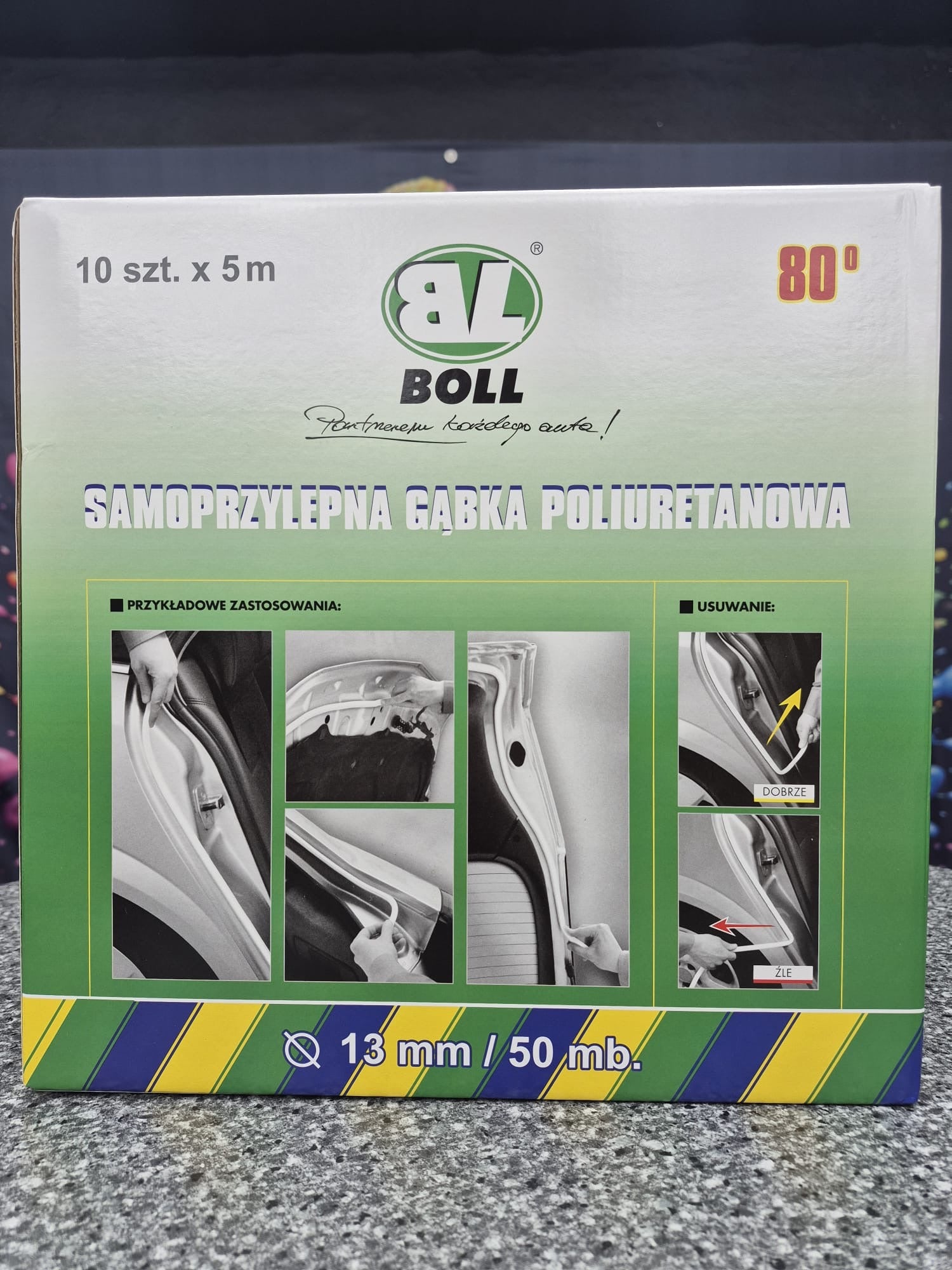 BOLL-Selbstklebender Polyurethanschwamm zum Schutz des Innenraums 13mmx50m